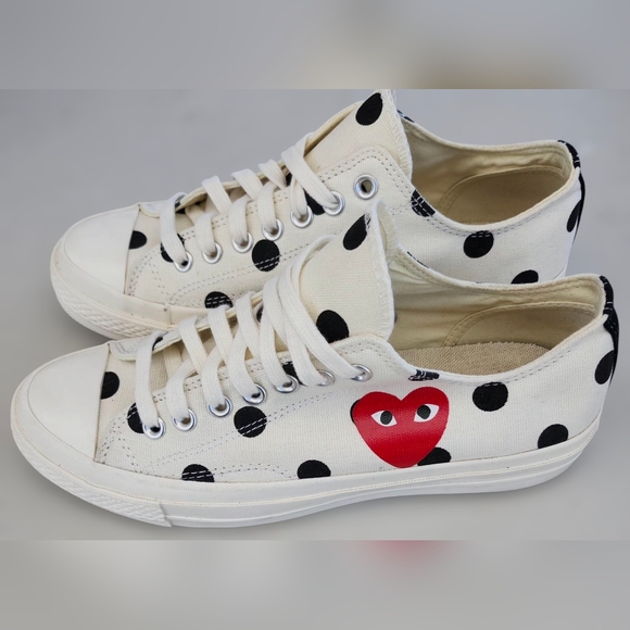 Converse Comme des Garçons Play X Sneakers, Men's Size 8.5, Womens Size 10.5 - Picture 9 of 11